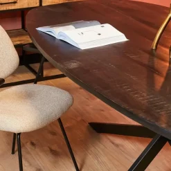 StarFurn - Deens ovale eettafel Elegance - 200 cm - zwart Sale