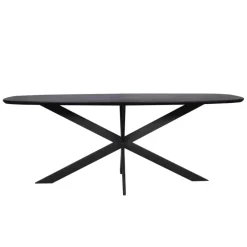 Starfurn - Eettafel Ferris - Zwart - 100x200x76 cm Outlet