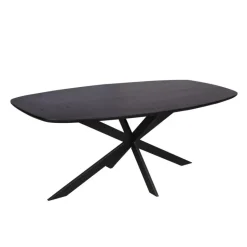 Starfurn - Eettafel Ferris - Zwart - 100x200x76 cm Outlet