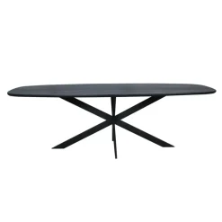 Starfurn - Eettafel Ferris - Zwart - 100x200x76 cm Outlet