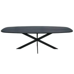 Starfurn - Eettafel Ferris - Zwart - 100x200x76 cm Outlet