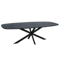 Starfurn - Eettafel Ferris - Zwart - 110x240x76 cm Outlet