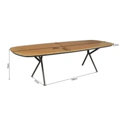 Starfurn - Eettafel RichWood - Bruin - 100x240x76 cm Best