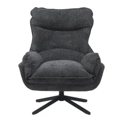 Starfurn - Fauteuil Vera - Grijs - 83x115x59 cm Outlet