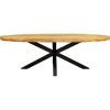 StarFurn - Ovale eettafel Denver - 160 cm - naturel