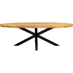 StarFurn - Ovale eettafel Denver - 160 cm - naturel