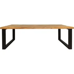 StarFurn - Rechthoekige eettafel Denver - 200 cm - naturel - U-poot Discount