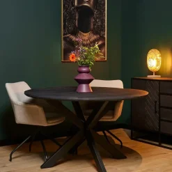 StarFurn - Ronde eettafel New York - ø130 cm - zwart New