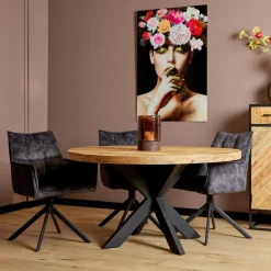 StarFurn - Ronde eettafel Denver - ø130 cm - naturel Discount