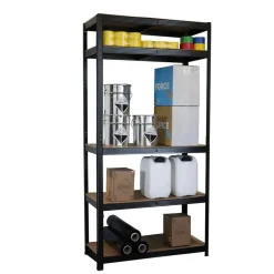 IVOL Stellingkast / Magazijnstelling - Zwart - 5 planken Discount