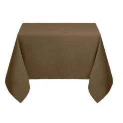 Stof Textile Tafelkleed - 180 x 180 cm - khaki - Tafellaken Best