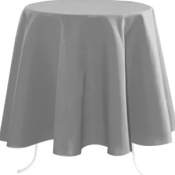 Stof Textiles Tafelkleed - Dia 180 cm - grijs - Tafellaken Clearance