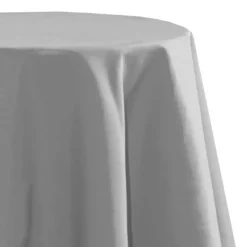 Stof Textiles Tafelkleed - Dia 180 cm - grijs - Tafellaken Clearance