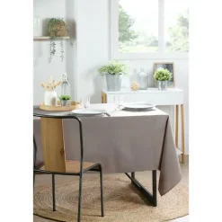 Stof Textiles Tafelkleed - 145 x 200 cm - taupe - Tafellaken Outlet