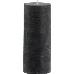 Leen Bakker Stompkaars rustiek - zwart - 17xØ7 cm Best
