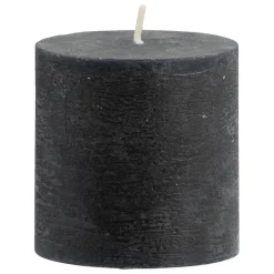 Leen Bakker Stompkaars rustiek - zwart - 7xØ7 cm Hot
