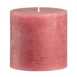 Leen Bakker Stompkaars rustiek Sfeer - oudroze - 10 cm Outlet