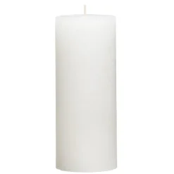 Leen Bakker Stompkaars rustiek Sfeer - wit - 17 cm Hot