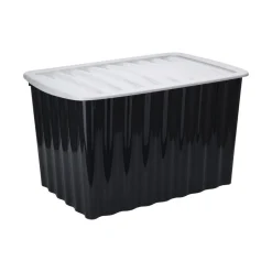 Storage Solutions Opslagbak-opbergdoos - deksel - kunststof - 84L