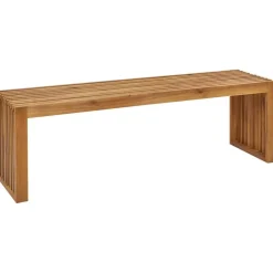 Beliani SULZANO - Tuinbank set van 2 - Lichthout - Acaciahout Discount