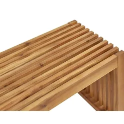 Beliani SULZANO - Tuinbank set van 2 - Lichthout - Acaciahout Discount