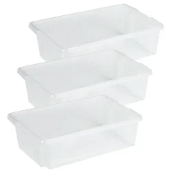 Sunware opslagbox kunststof - 30L - transparant - 59x39x17cm Discount