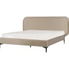 Beliani SUZETTE - Tweepersoonsbed - Beige - 140 x 200 cm - Polyester Online