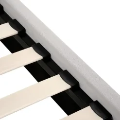 Beliani SUZETTE - Tweepersoonsbed - Lichtgrijs - 160 x 200 cm - Polyester