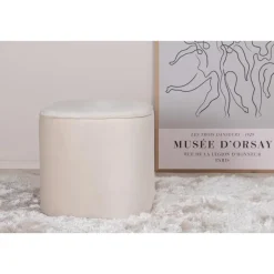 Svea - Arlo poef - velvet - beige New