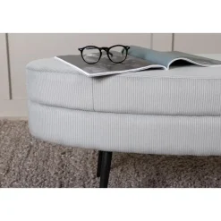 Svea - Axel hocker - rib - grijs Hot