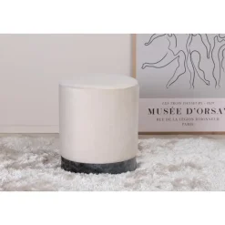 Svea - Cleo poef - velvet - beige