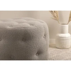 Svea - Juno hocker - teddy - grijs Best