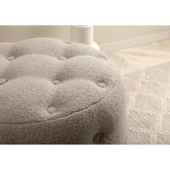 Svea - Juno hocker - teddy - grijs Best