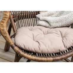Svea - Leila loungestoel - donker walnoot - rattan Hot