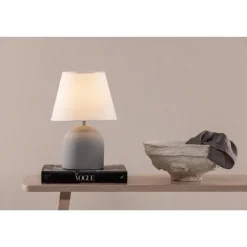 Svea - Malta ronde tafellamp - grijs Online