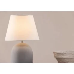 Svea - Malta ronde tafellamp - grijs Online