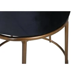 Svea - Nox poef - velvet - zwart/koper New