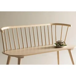 Svea - Rahimi eetkamerbank - 120 cm - naturel New