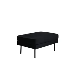 Svea - Rio hocker - velvet - zwart