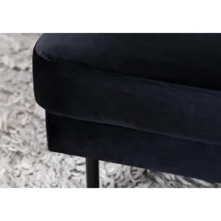 Svea - Rio hocker - velvet - zwart