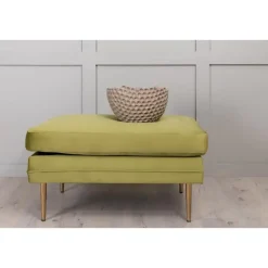 Svea - Tess hocker - velvet - groen