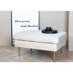 Svea - Tess hocker - velvet - beige Sale