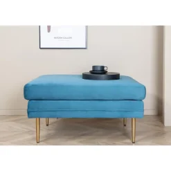 Svea - Tess hocker - velvet - blauw Best