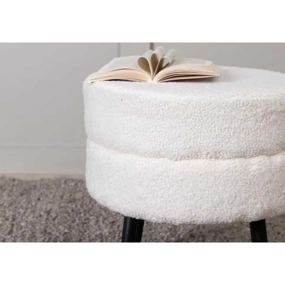 Svea - Zane hocker - teddy - wit Discount