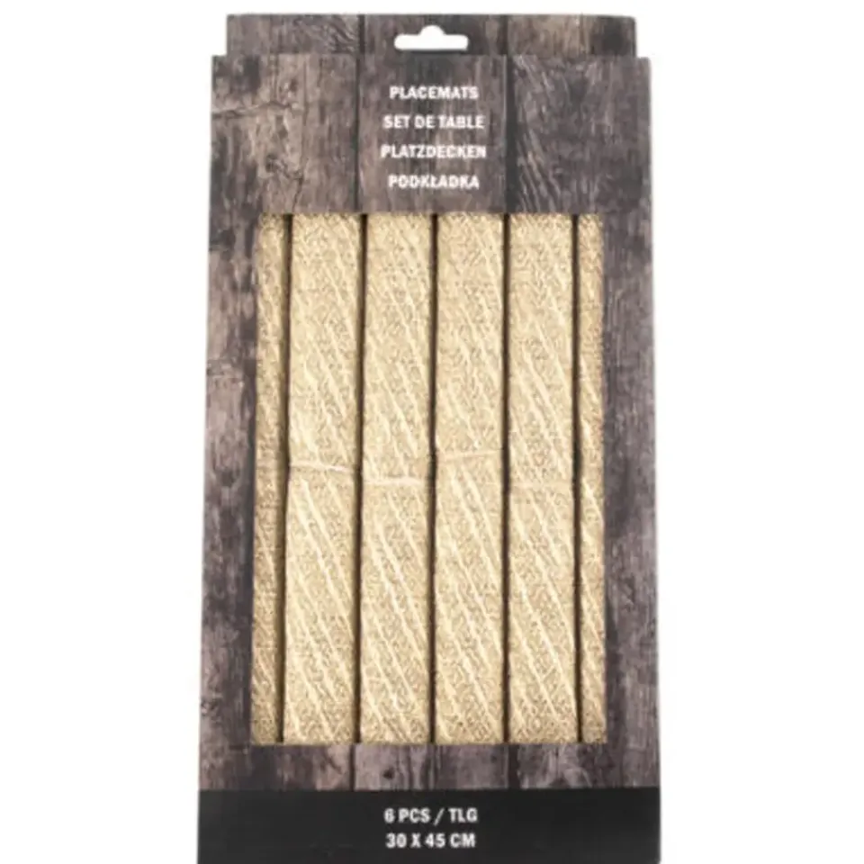 Svenska Living Placemats - 6x stuks - polyester - 45 x 30 cm Online