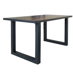 Dimehouse Tafelblad Lenzo zwart 190x100 cm - Melamine - Zwart Sale