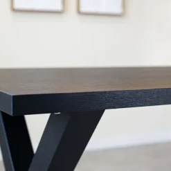 Dimehouse Tafelblad Lenzo zwart 190x100 cm - Melamine - Zwart Sale