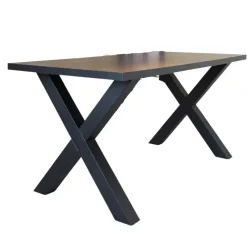 Dimehouse Tafelblad Lenzo zwart 190x100 cm - Melamine - Zwart Sale