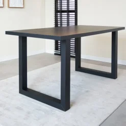 Dimehouse Tafelblad Lenzo zwart 190x100 cm - Melamine - Zwart Sale