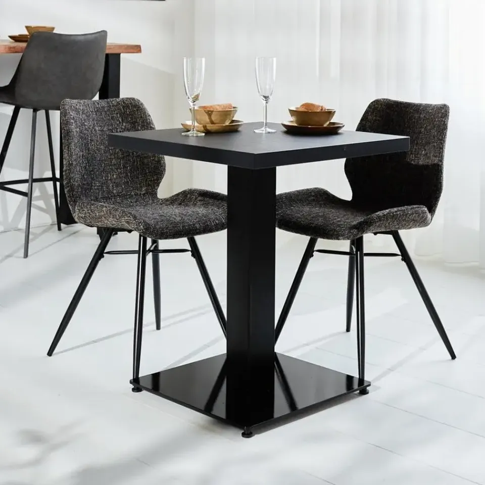 Dimehouse Tafelblad Robin zwart 60 x 60 x 3,8 cm